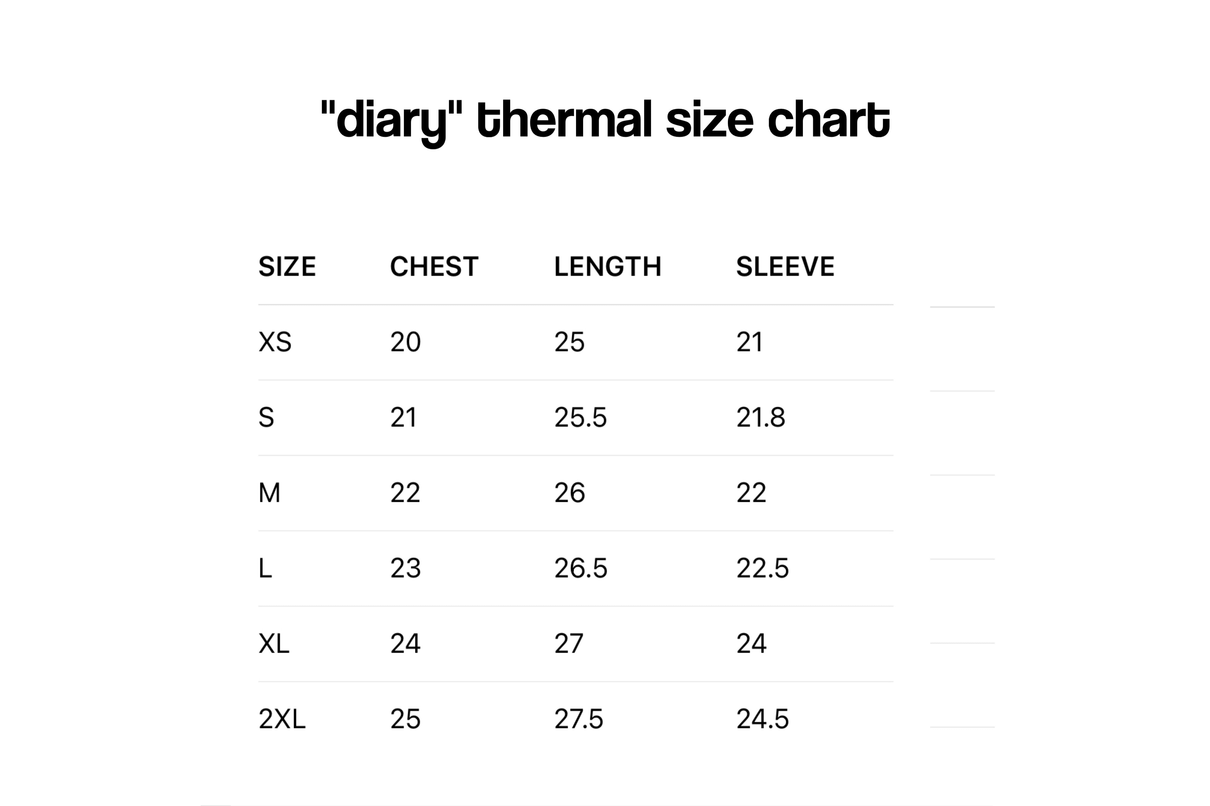 “Diary” Thermal