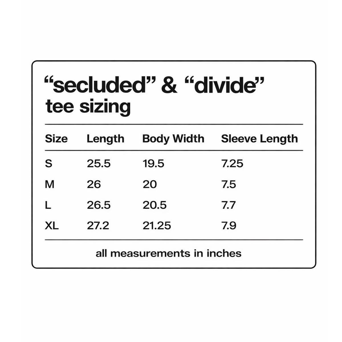 “divide” tee