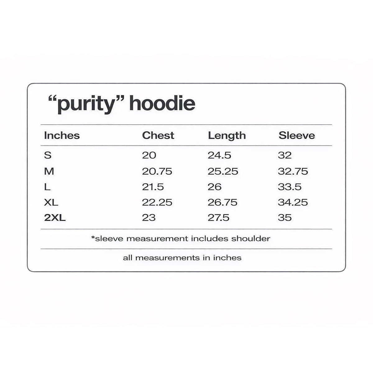 “purity” hoodie