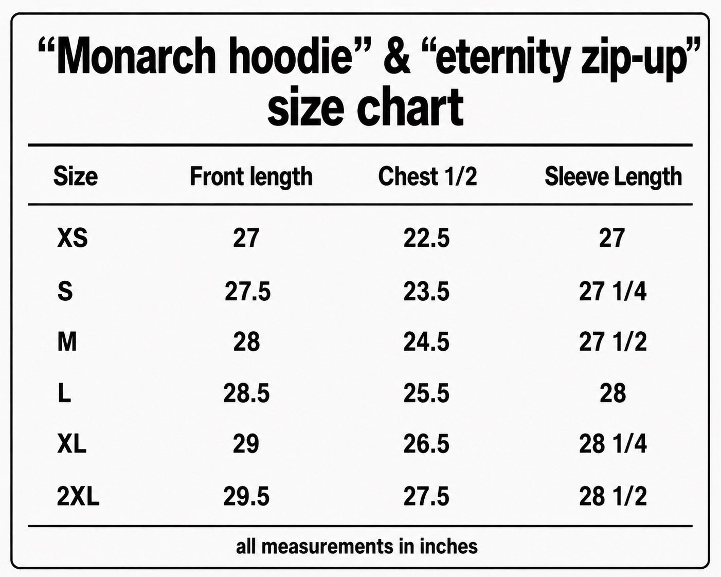 "monarch" hoodie
